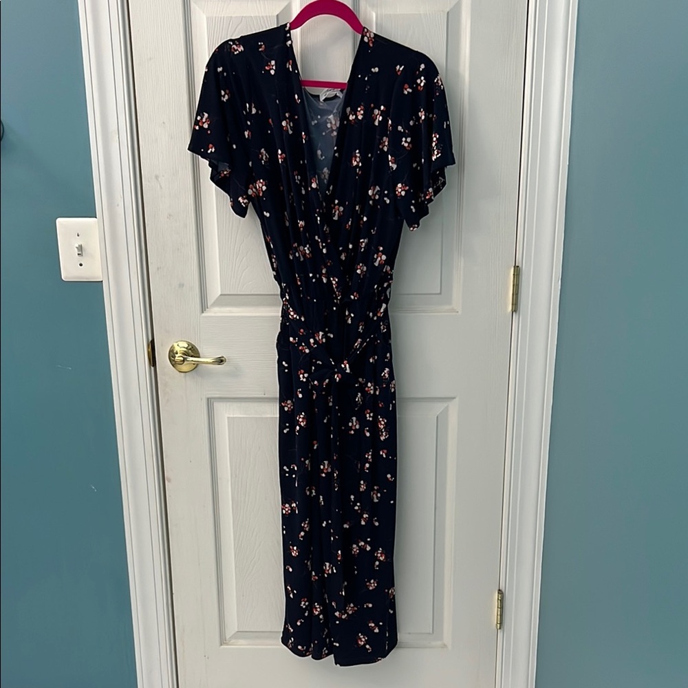 Floral Navy Romper